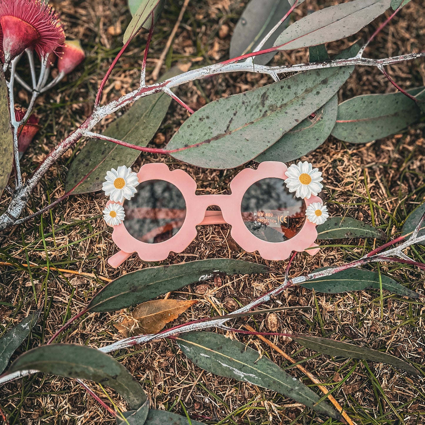 Flower sunglasses - pink