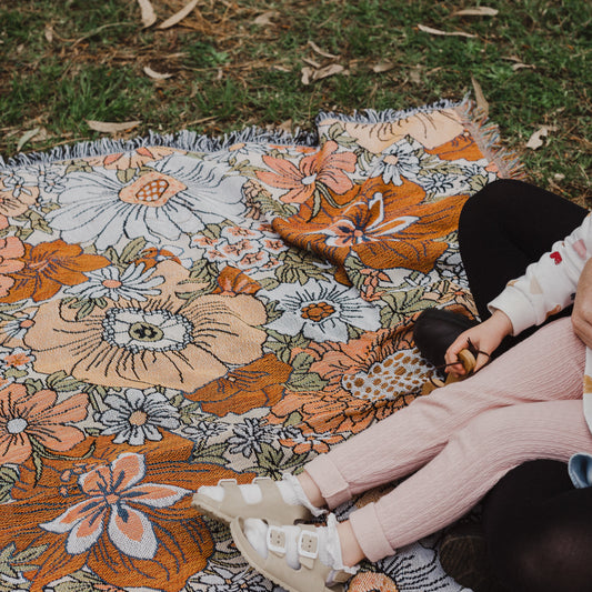 Wild Bloom Throw Rug